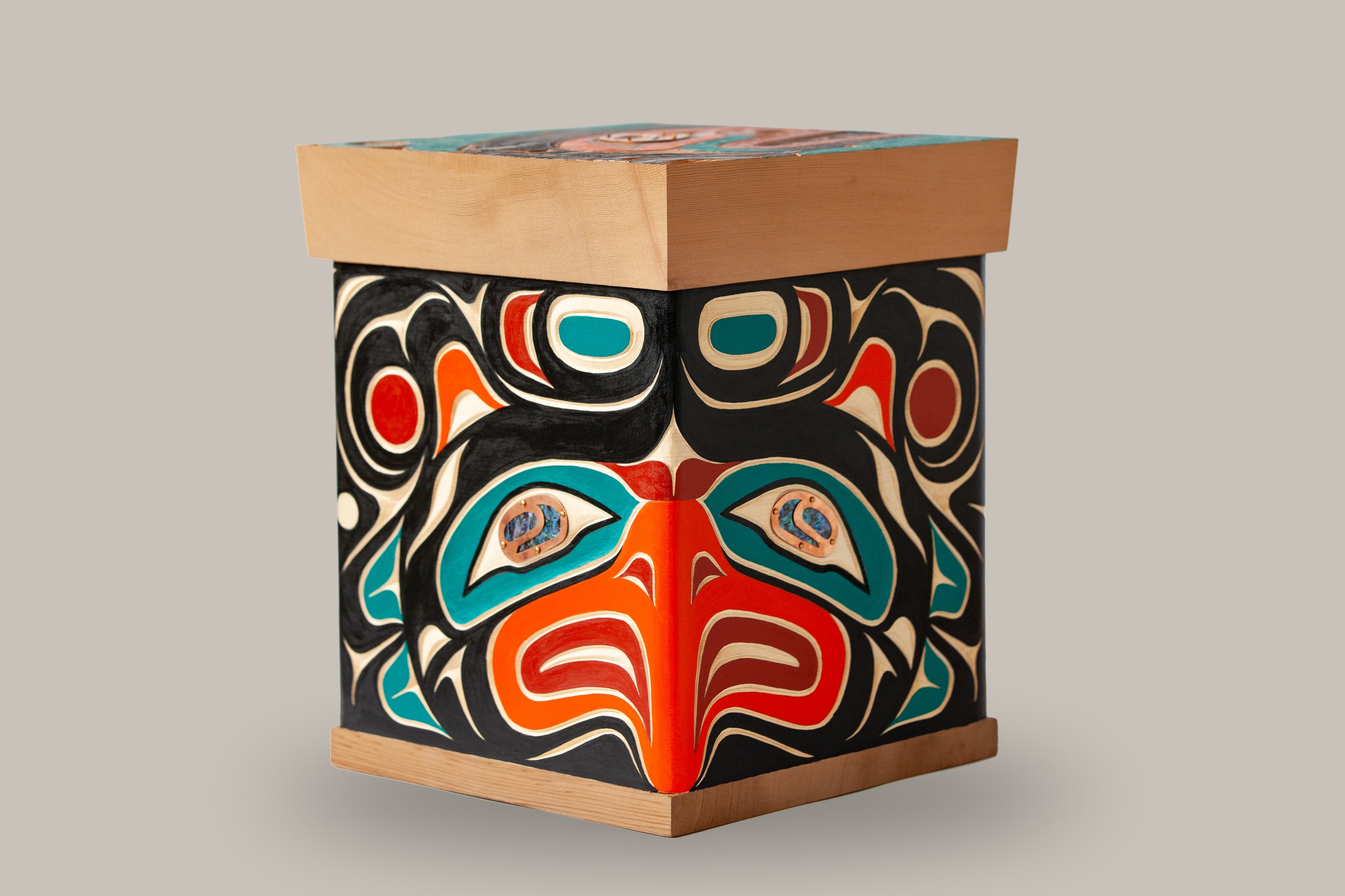 Thunderbird and Orca Bentwood Box
