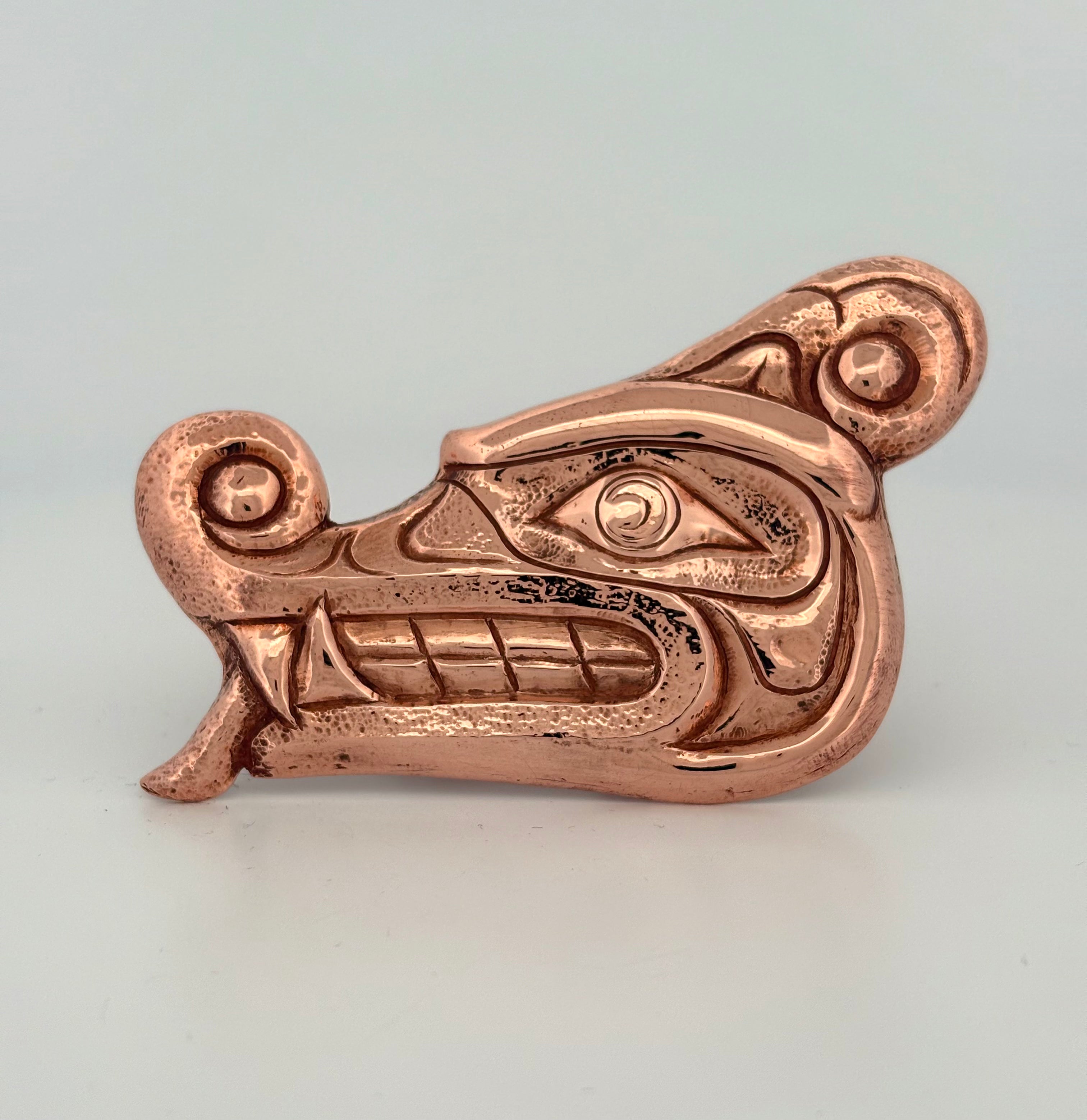Copper Sisiyutł (double headed serpent) Pendant