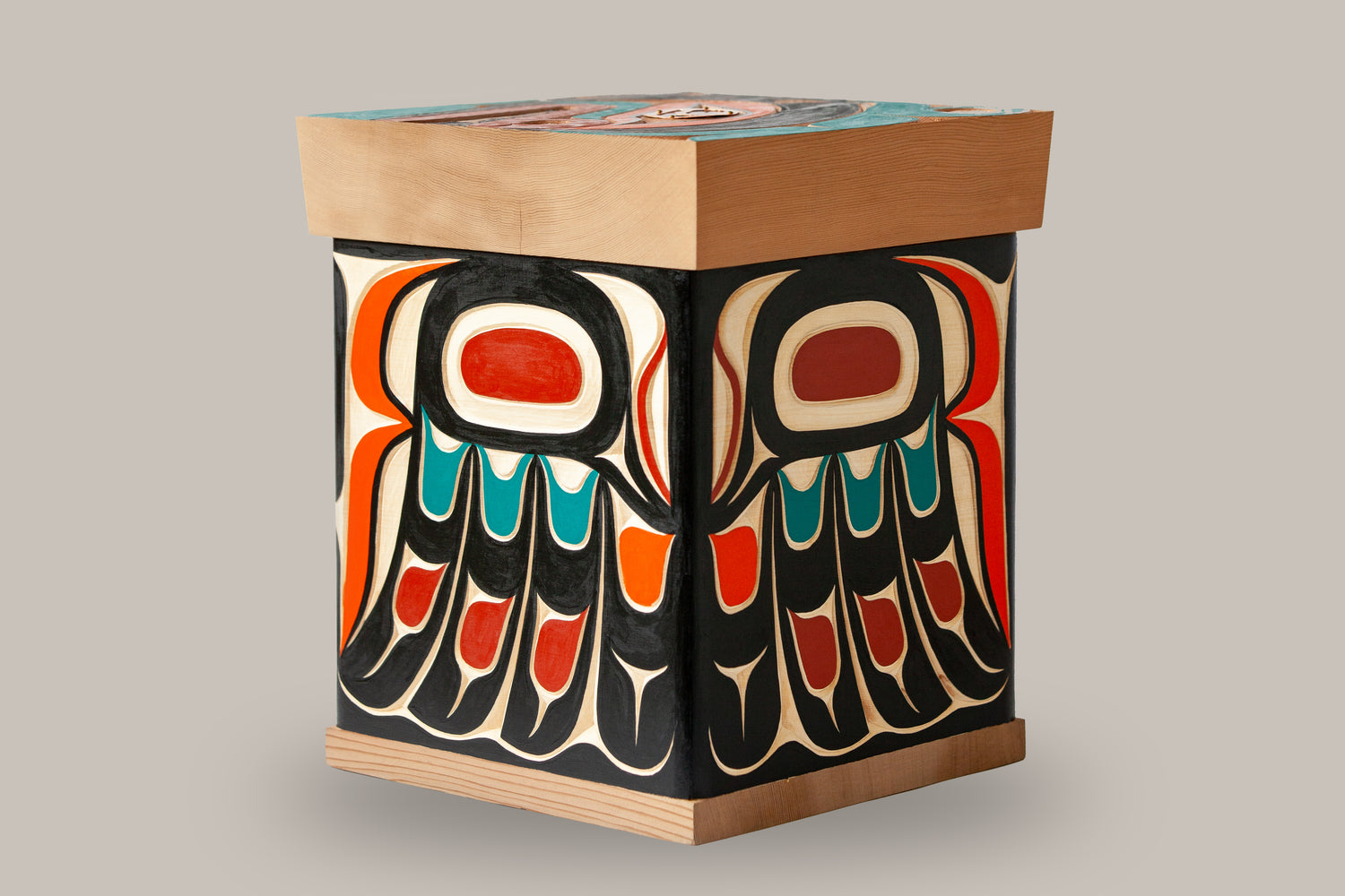 Thunderbird and Orca Bentwood Box